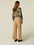 Pantaloni cropped din amestec de lyocell image number 1