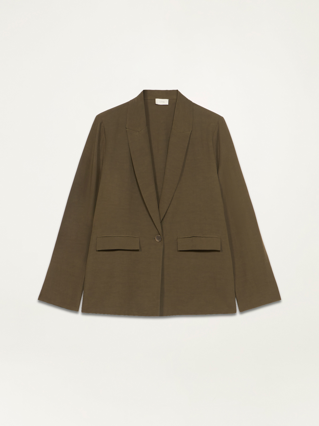 Blazer de mezcla de lino image number 4
