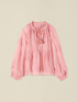 Blusa misto lyocell con ricami image number 4