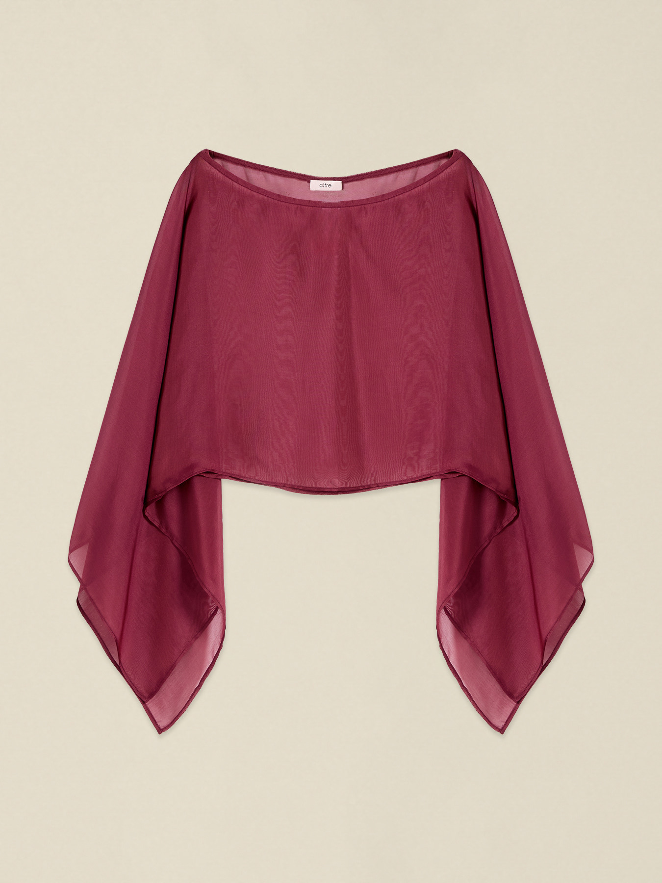Silk blend chiffon shrug image number 1