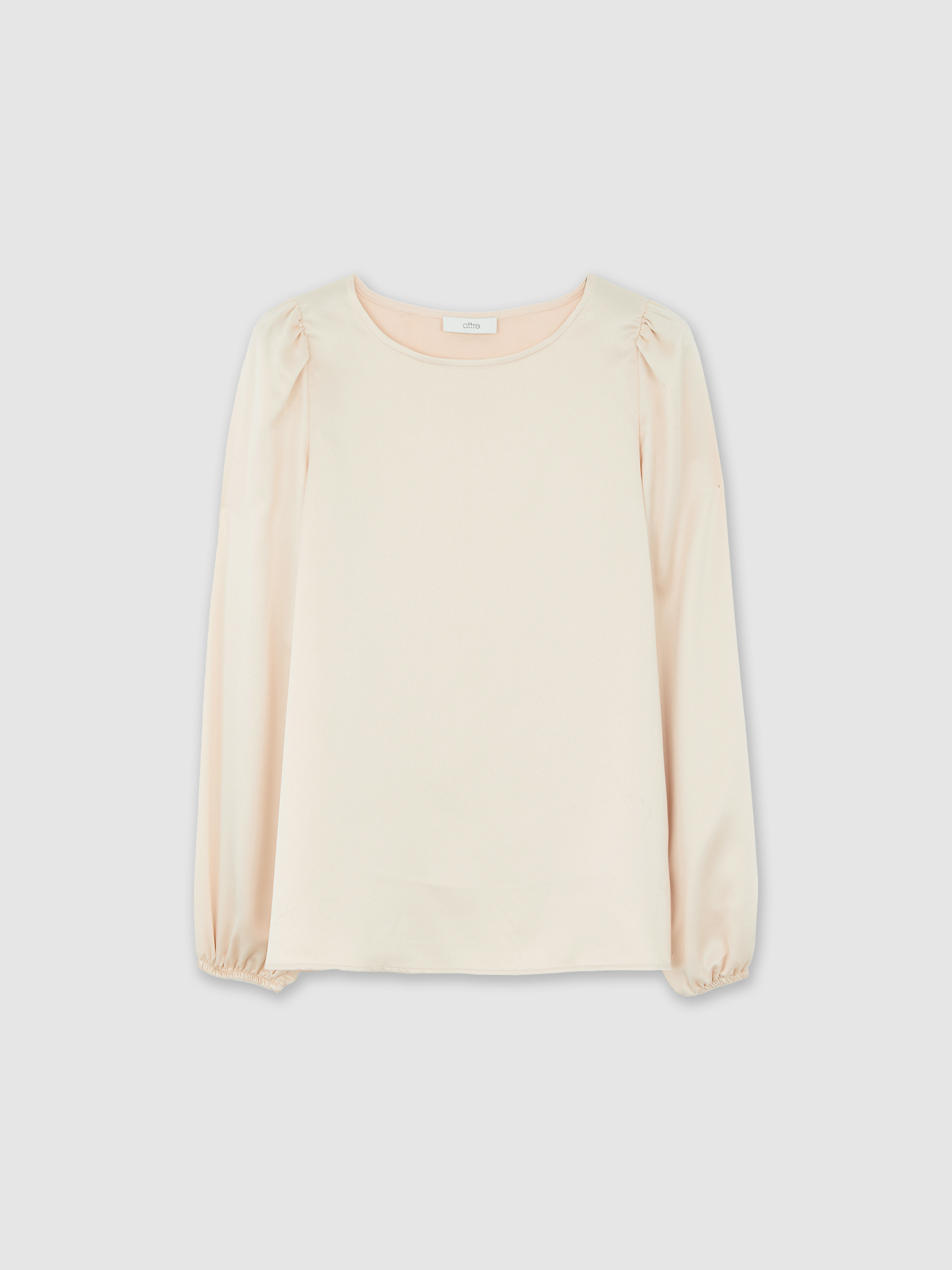 Blusa bimaterica maniche lunghe image number 3