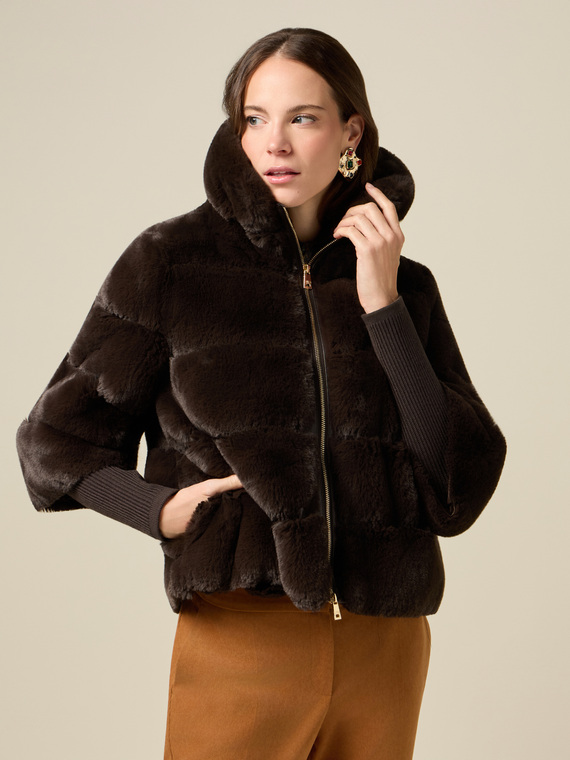 Fuzzy fabric jacket
