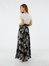 Dress with patterned skirt image number 1