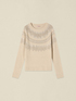 Maglia misto lana con cristalli image number 4