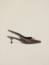 Escarpins slingback avec bout d&eacute;cor&eacute; image number 2