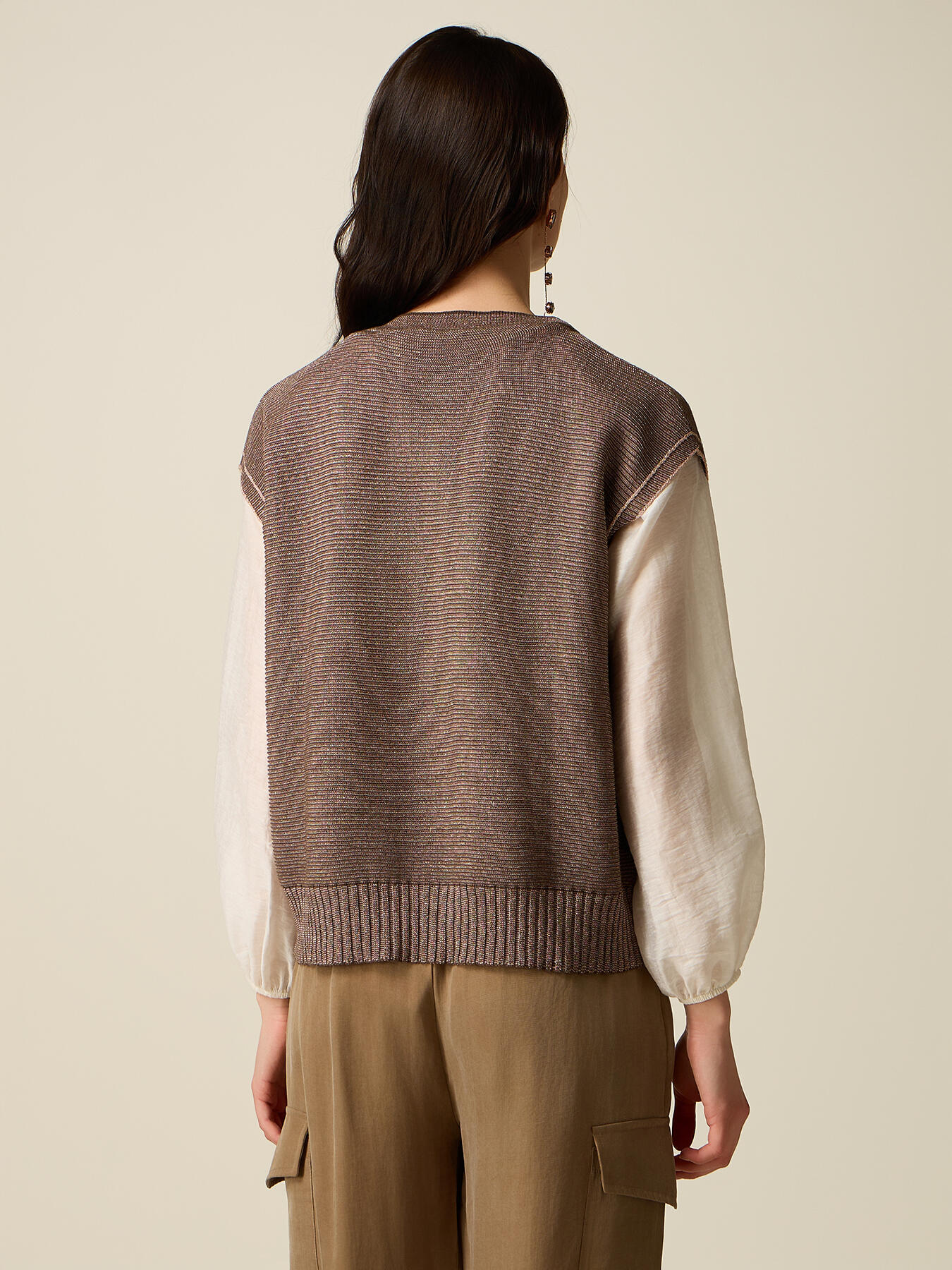 Strickweste aus Lurex image number 1