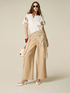 Wide leg linen trousers image number 0