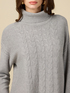 Rollkragenpullover mit Zopfdetail image number 2