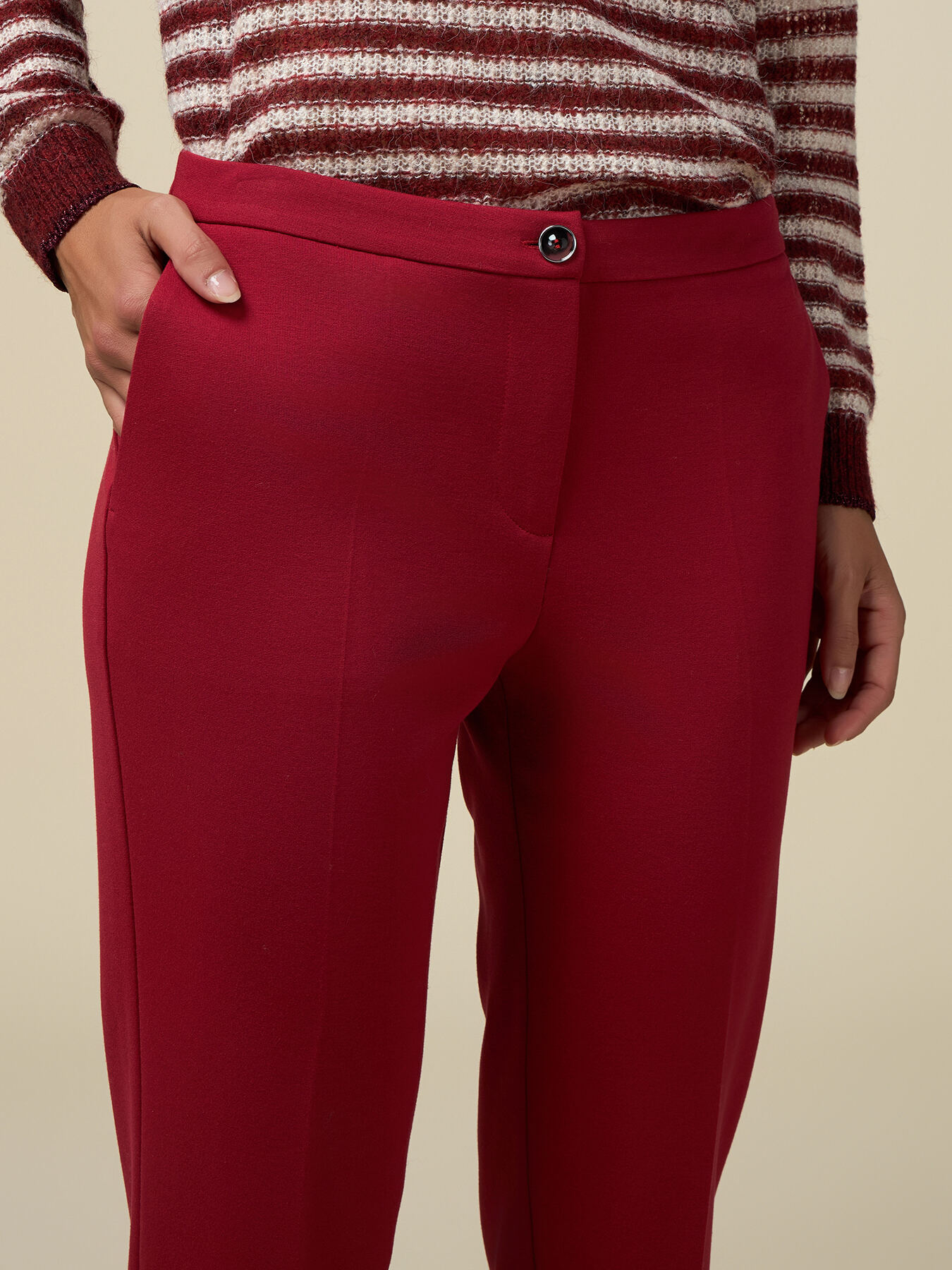 Pantalon droit en maille Milano image number 2