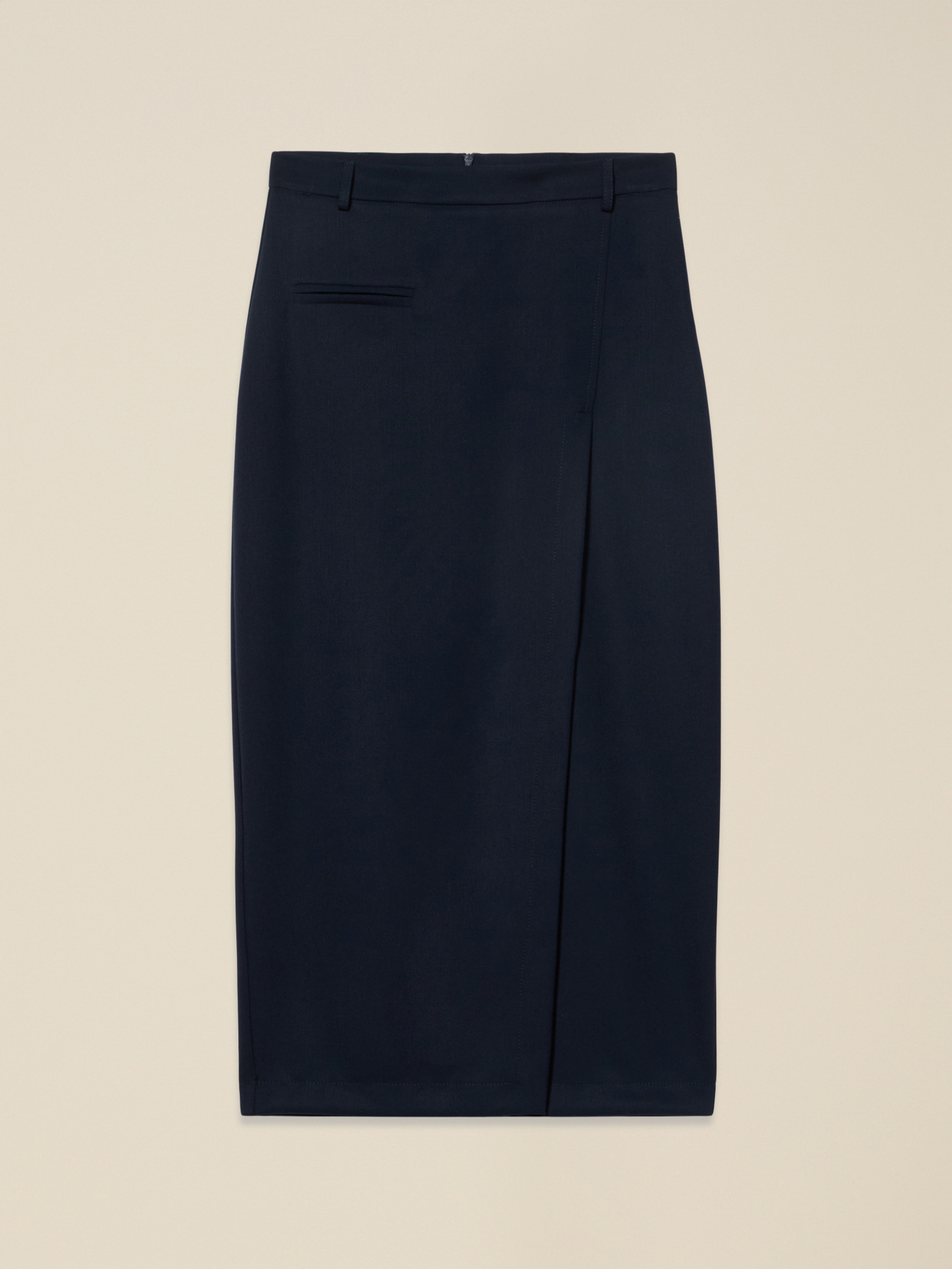 Wrap-around pencil skirt image number 4