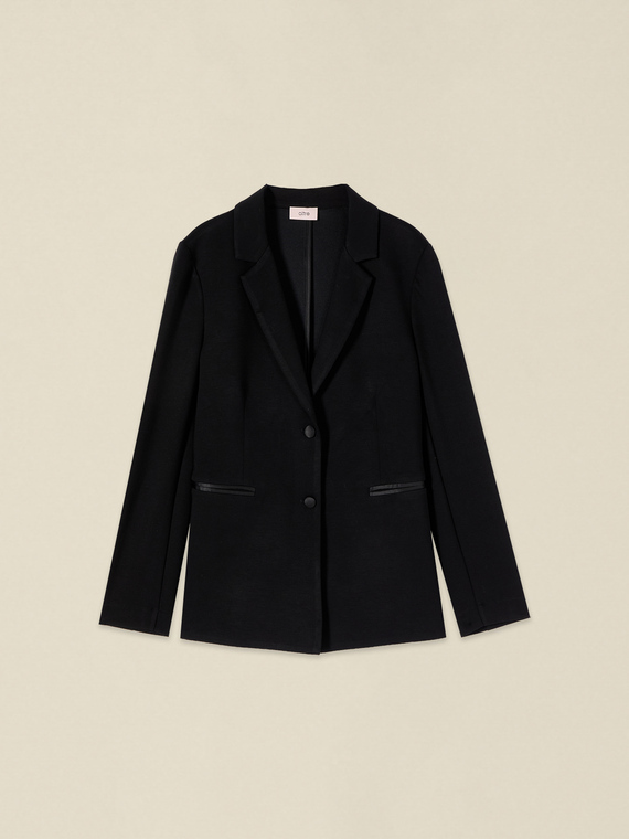 Blazer aus Scuba-Jersey