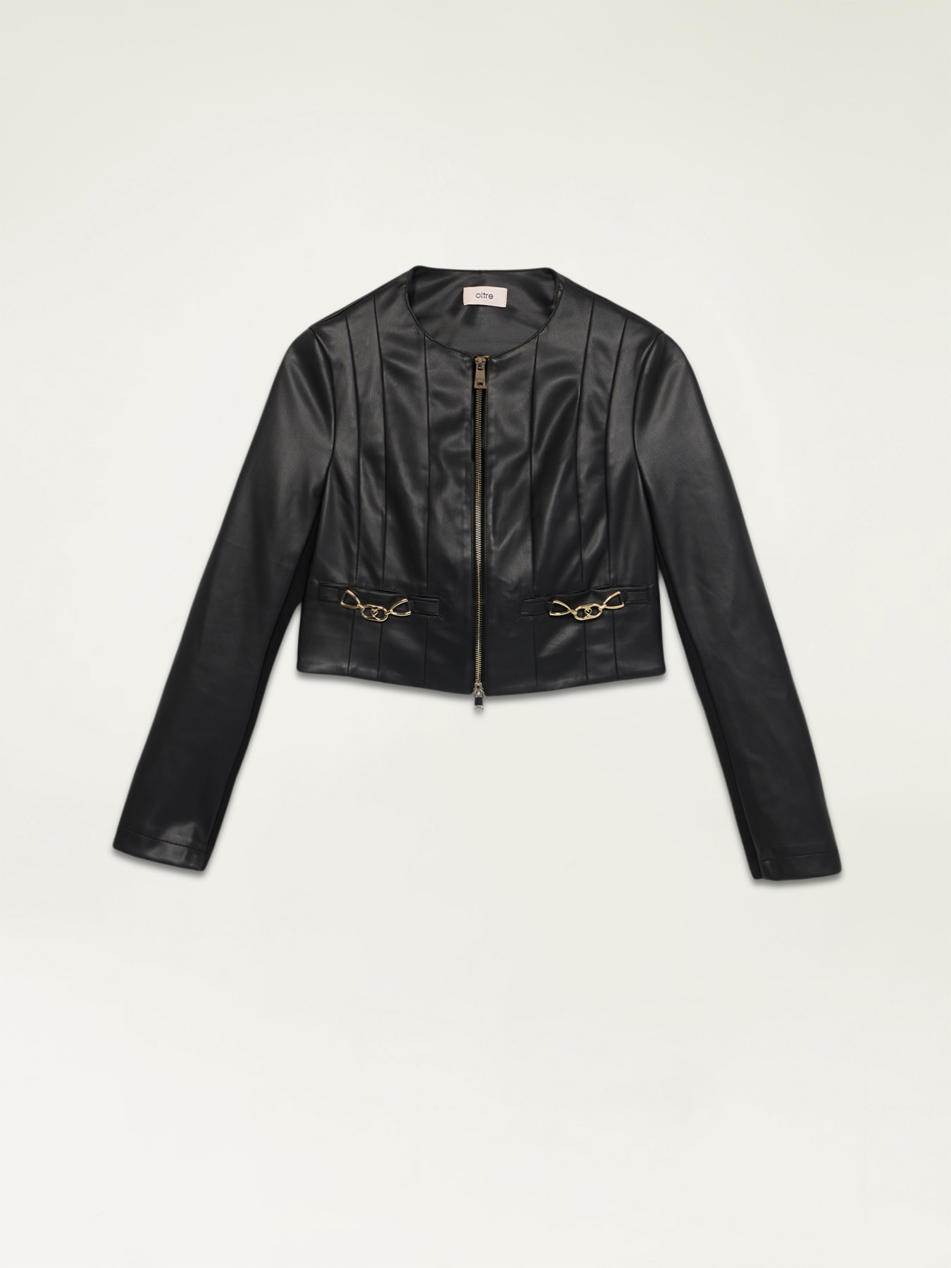 Veste courte avec d&eacute;tail de cha&icirc;nes image number 3