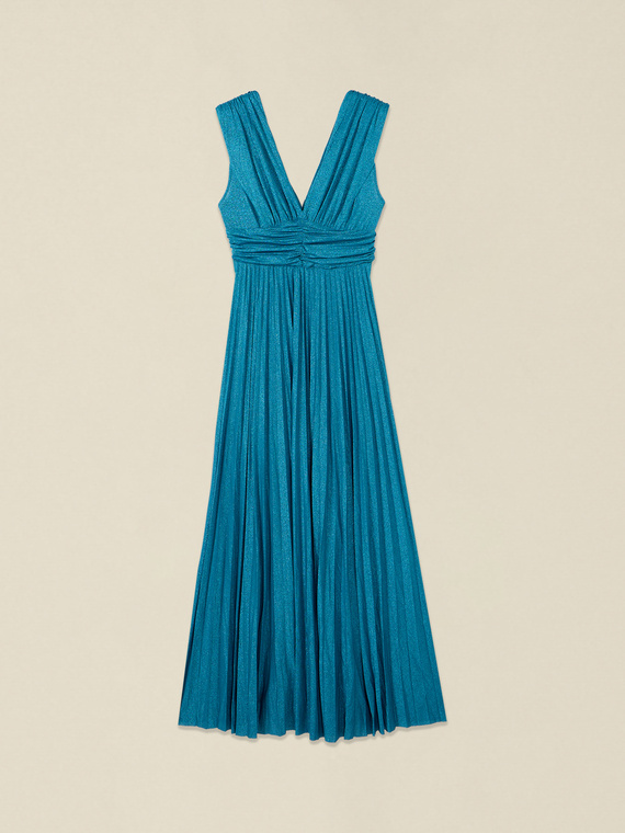 Long lurex jersey dress