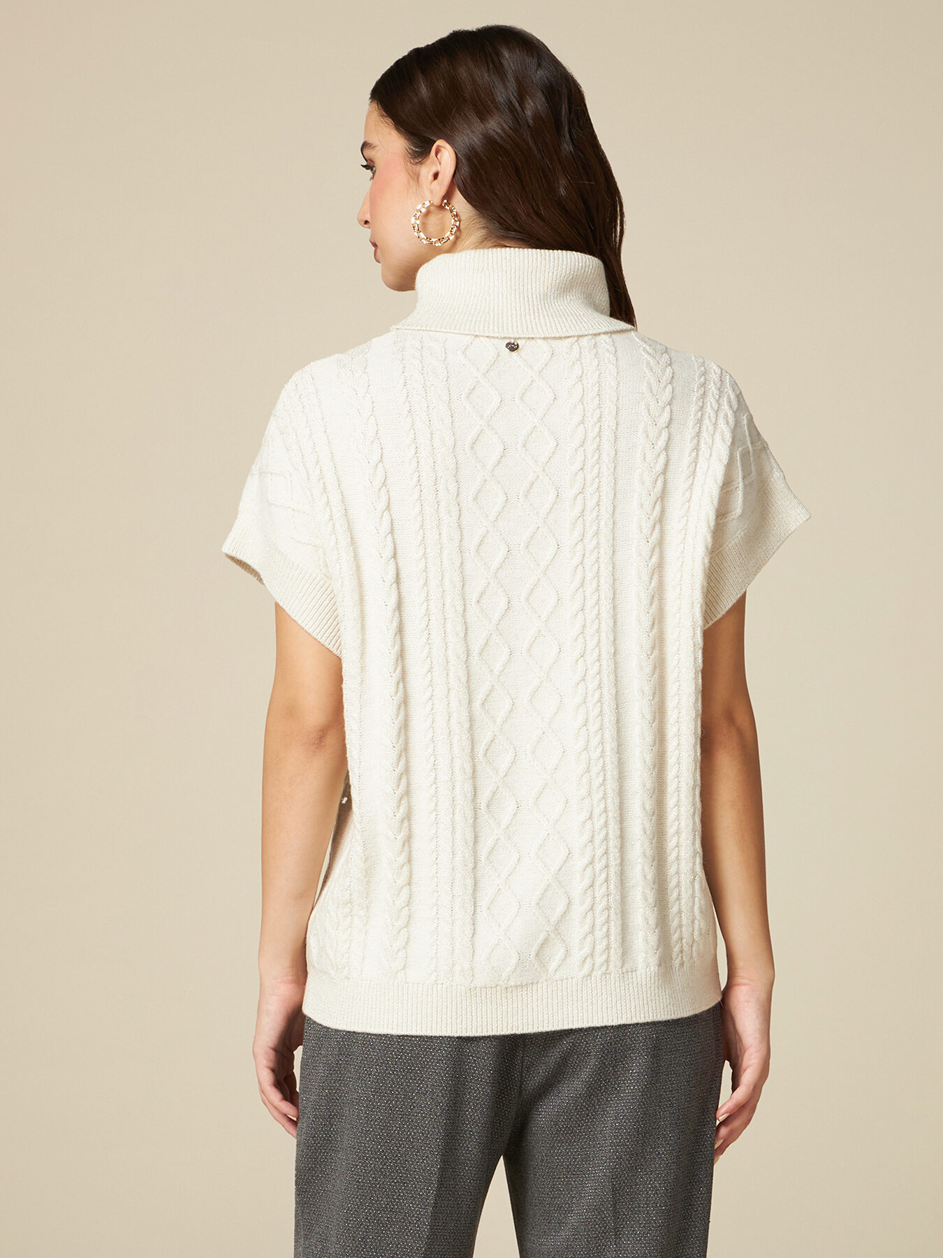 &Auml;rmelloser Pullover aus Wollgemisch image number 1