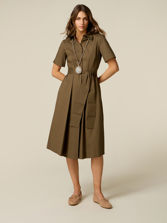Poplin shirtdress