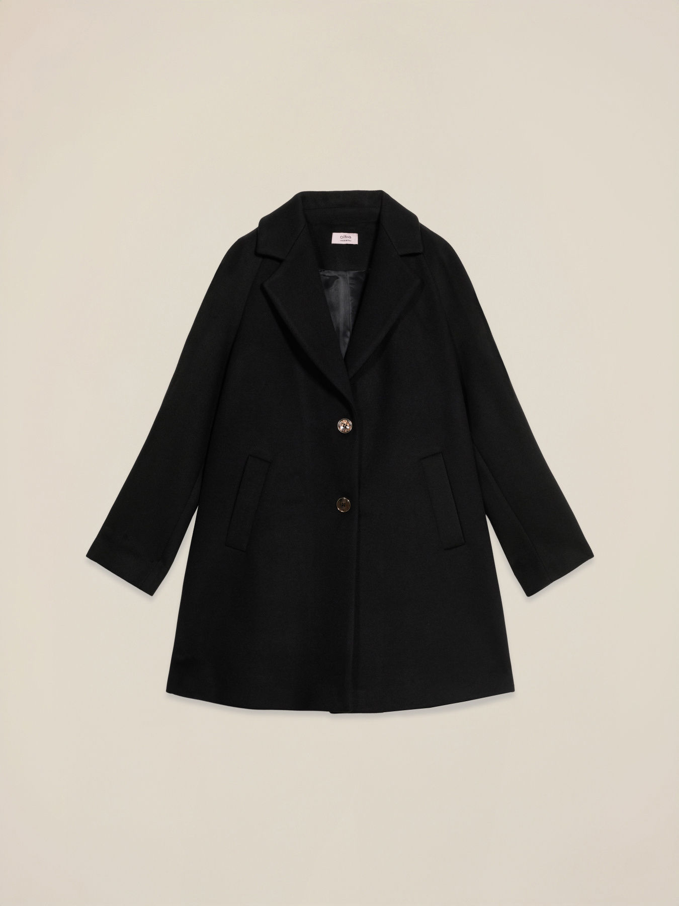 Mid-length coat with buttons image number 3