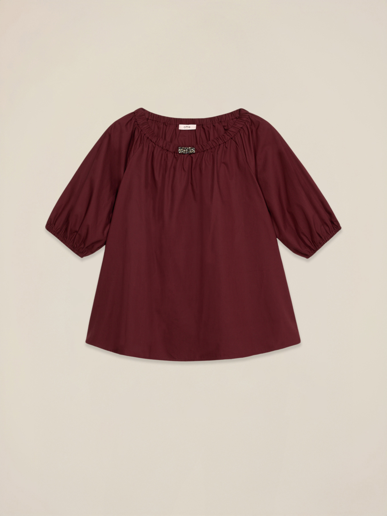 Schulterfreie Bluse aus Baumwolle image number 3