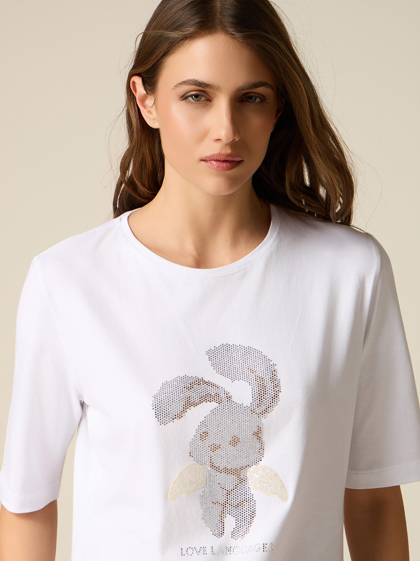 Jersey T-shirt with appliqu&eacute;s image number 2