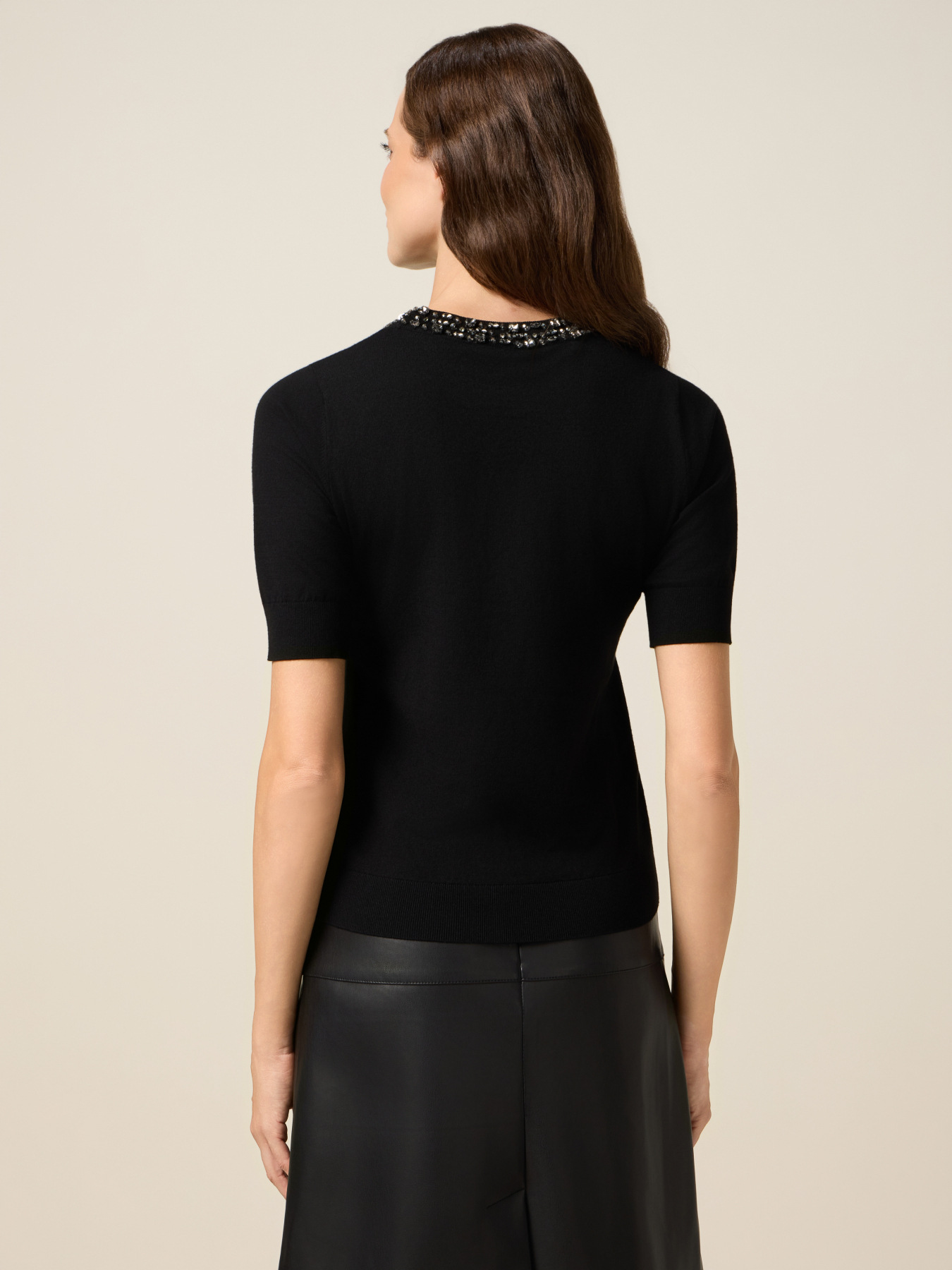 Rundhals-Pullover mit Verzierungen image number 1