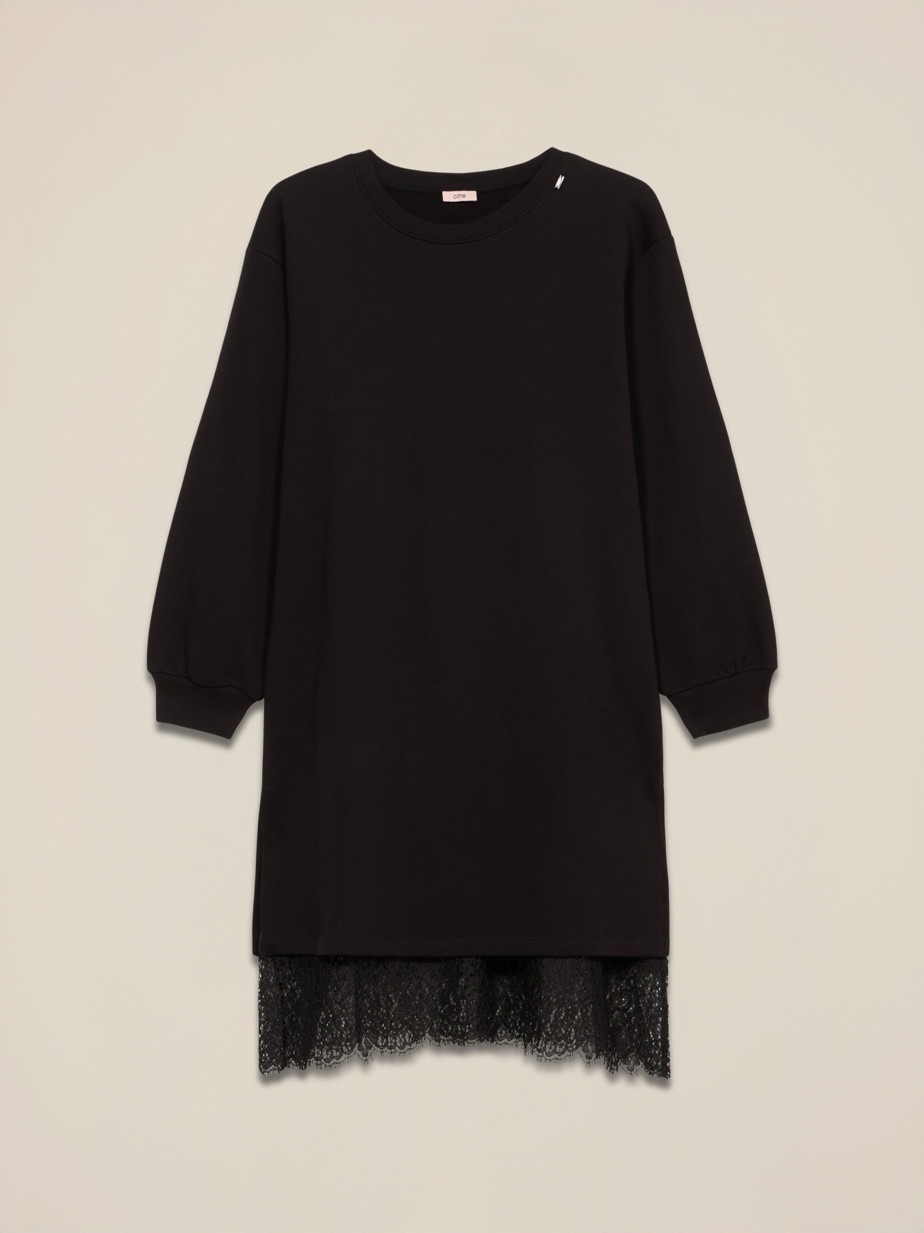 Vestito in felpa con sottoveste image number 3