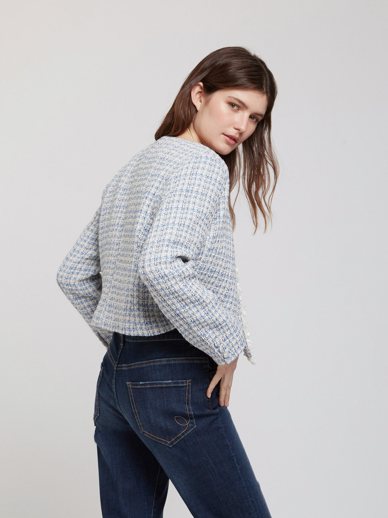 Short tweed jacket image number 2