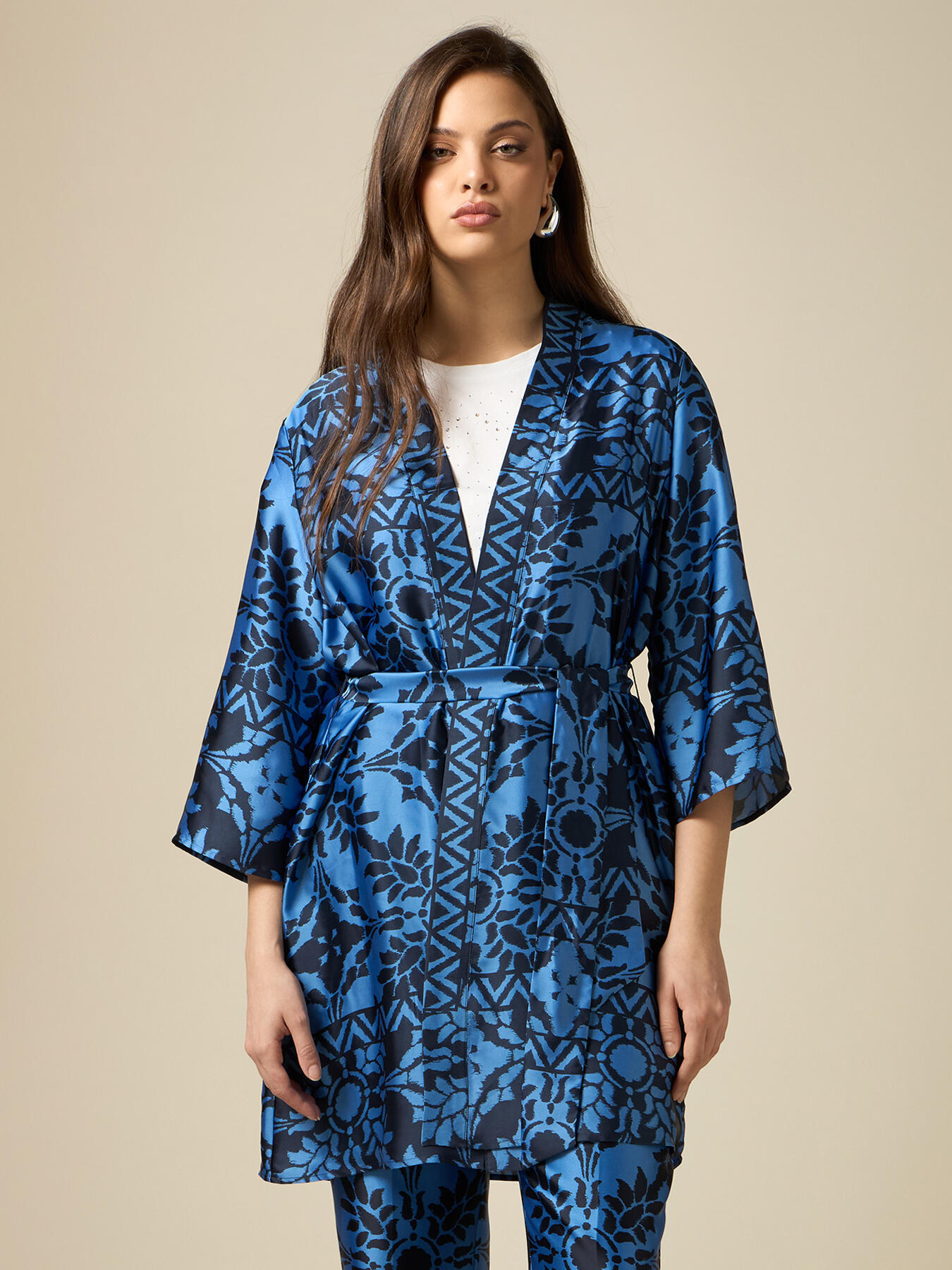 Kimono in raso fantasia image number 0