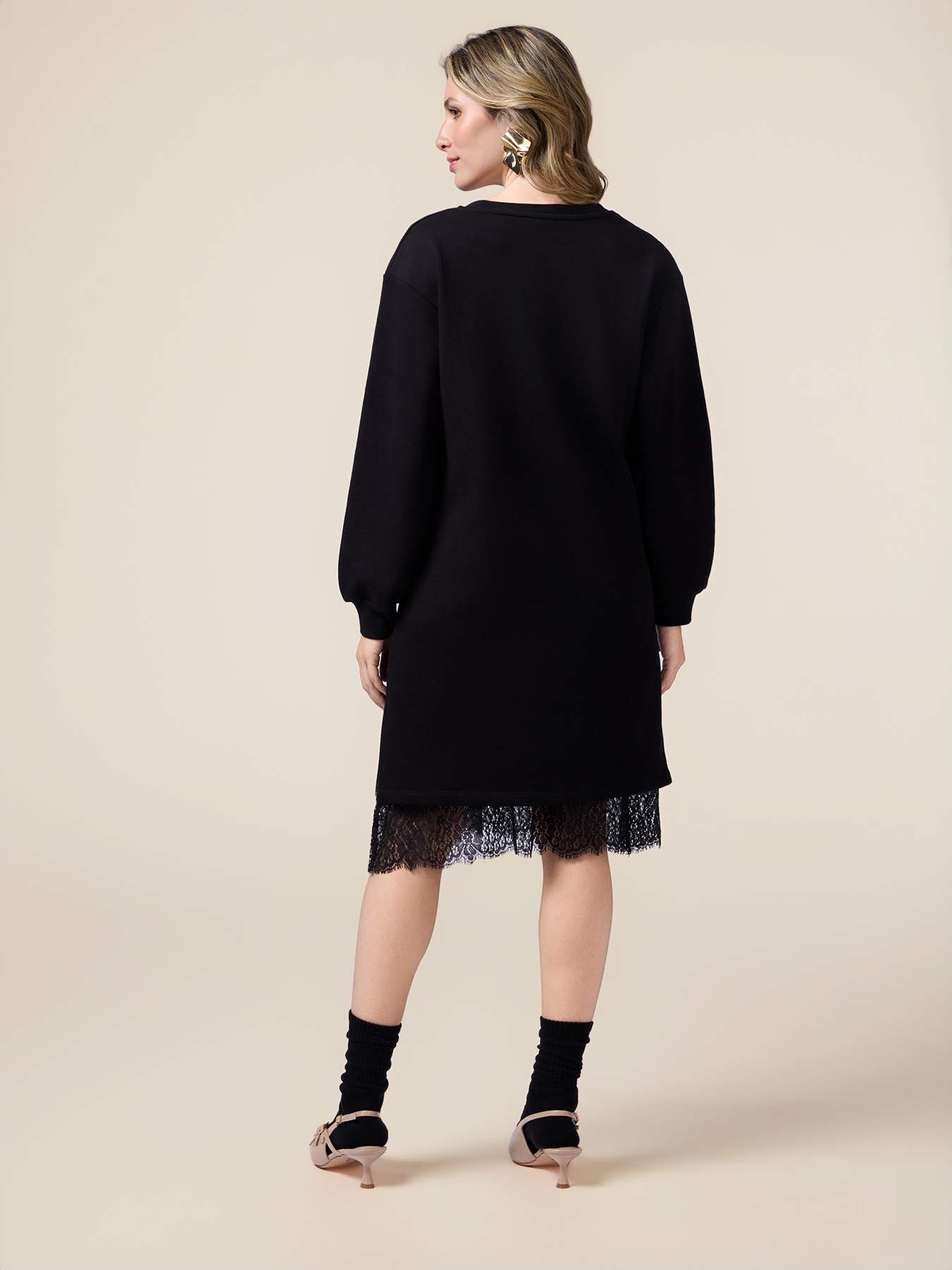 Rochie din molton cu jupon image number 1