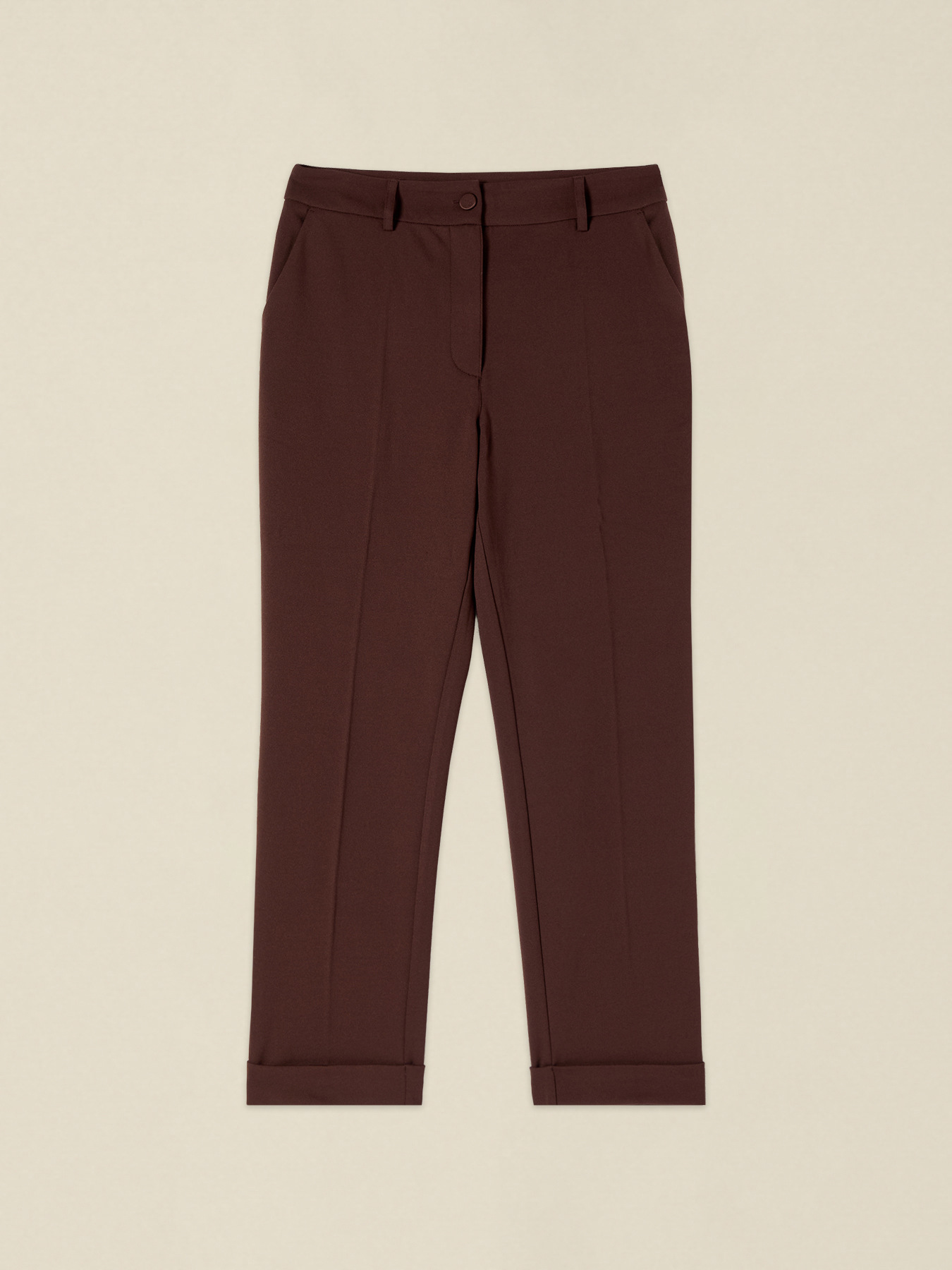 Cropped-Hose aus Cr&ecirc;pe-Stoff image number 4