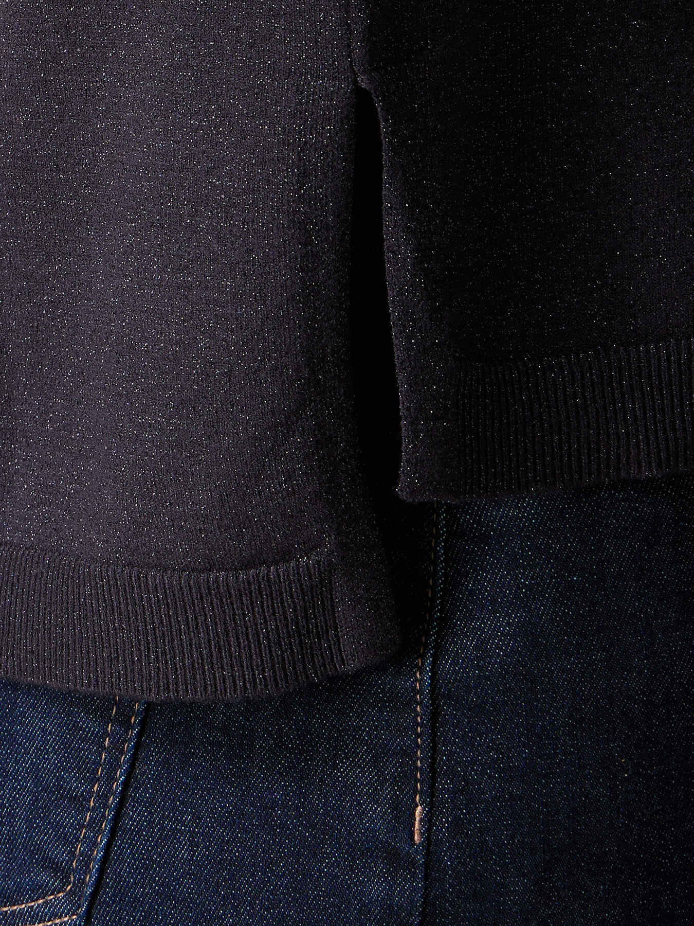 Lurex sweater with boat neckline image number 2