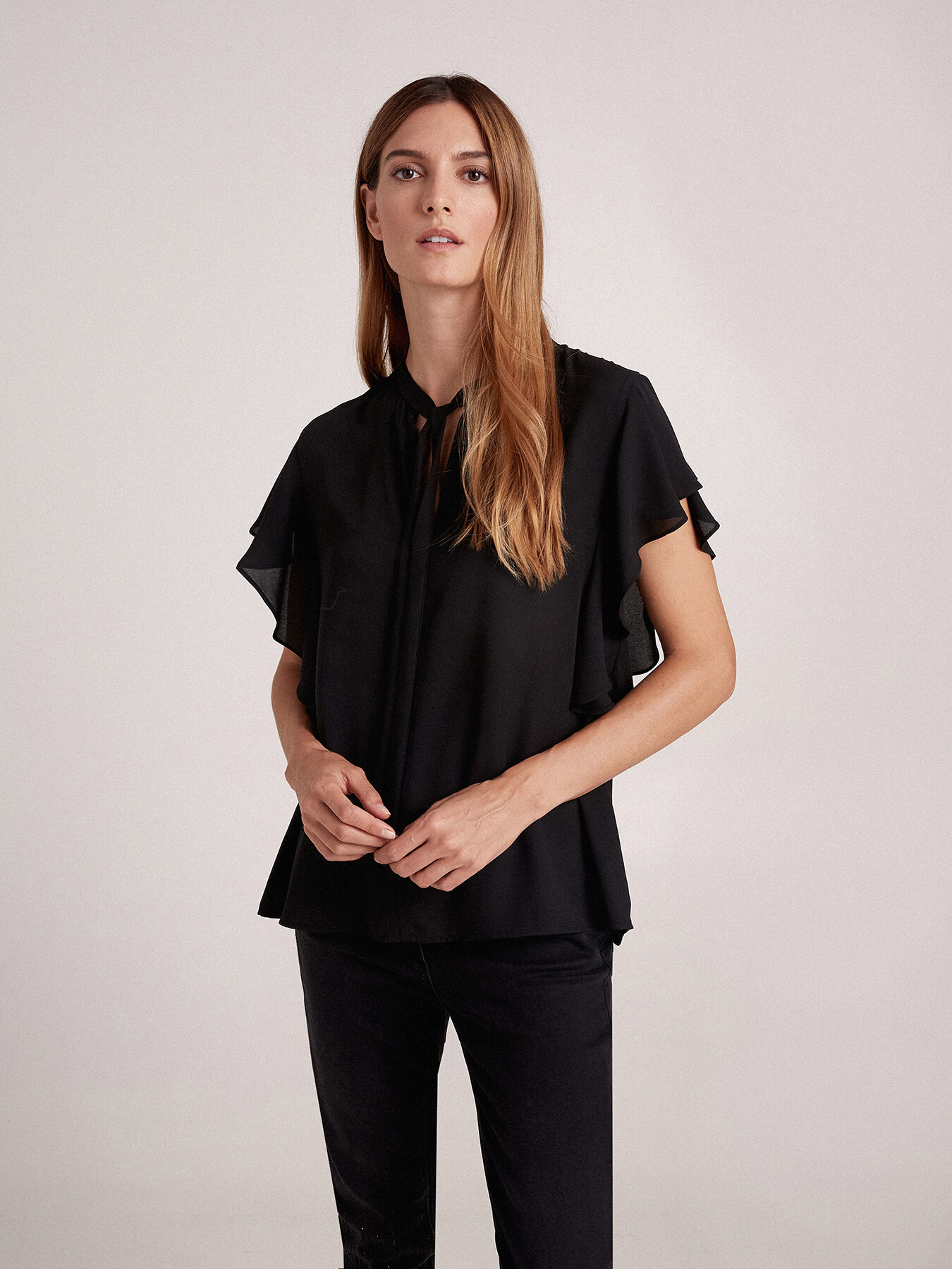 Blouse avec volant image number 2
