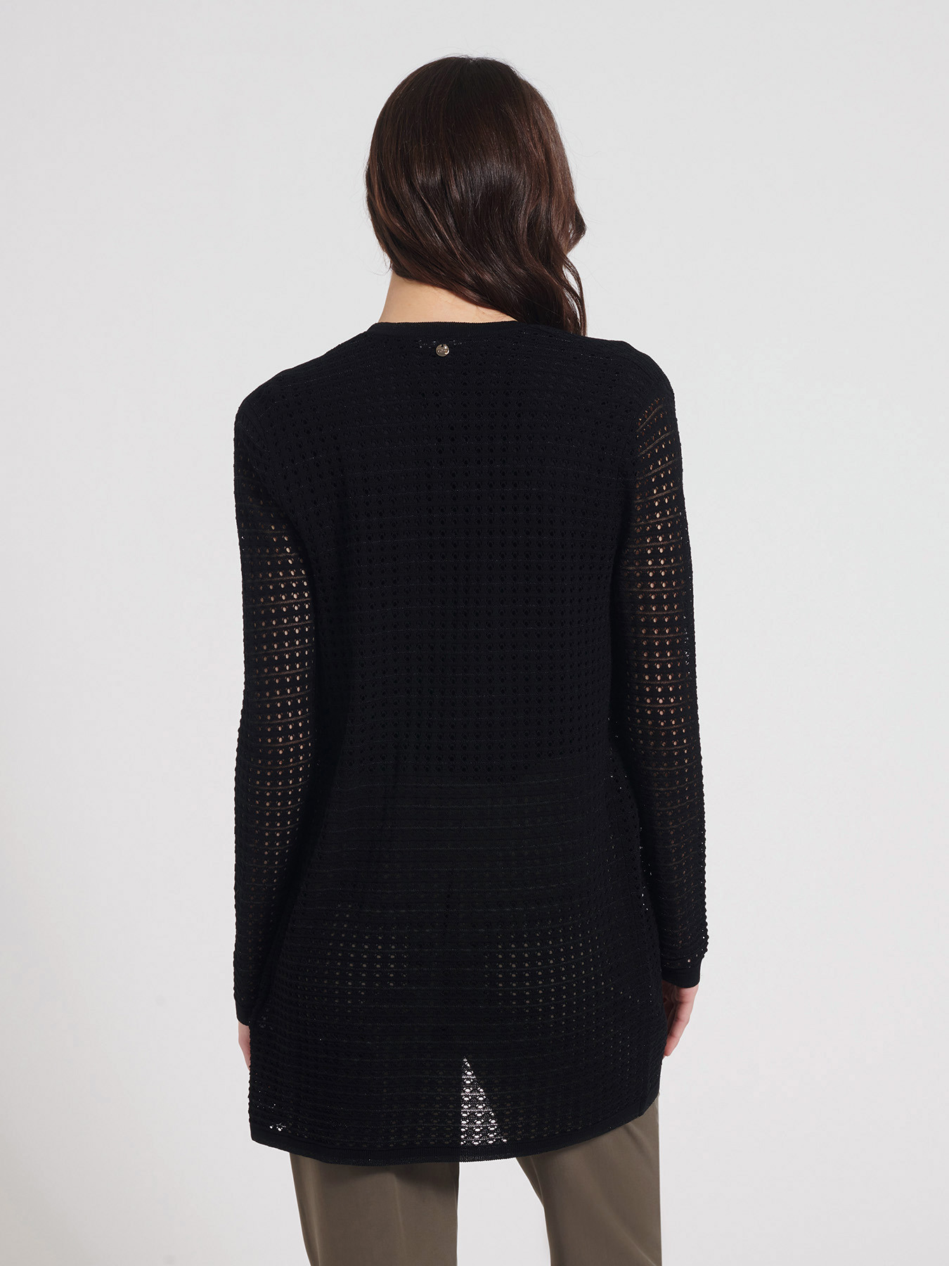 Cardigan mit Lochmuster image number 2