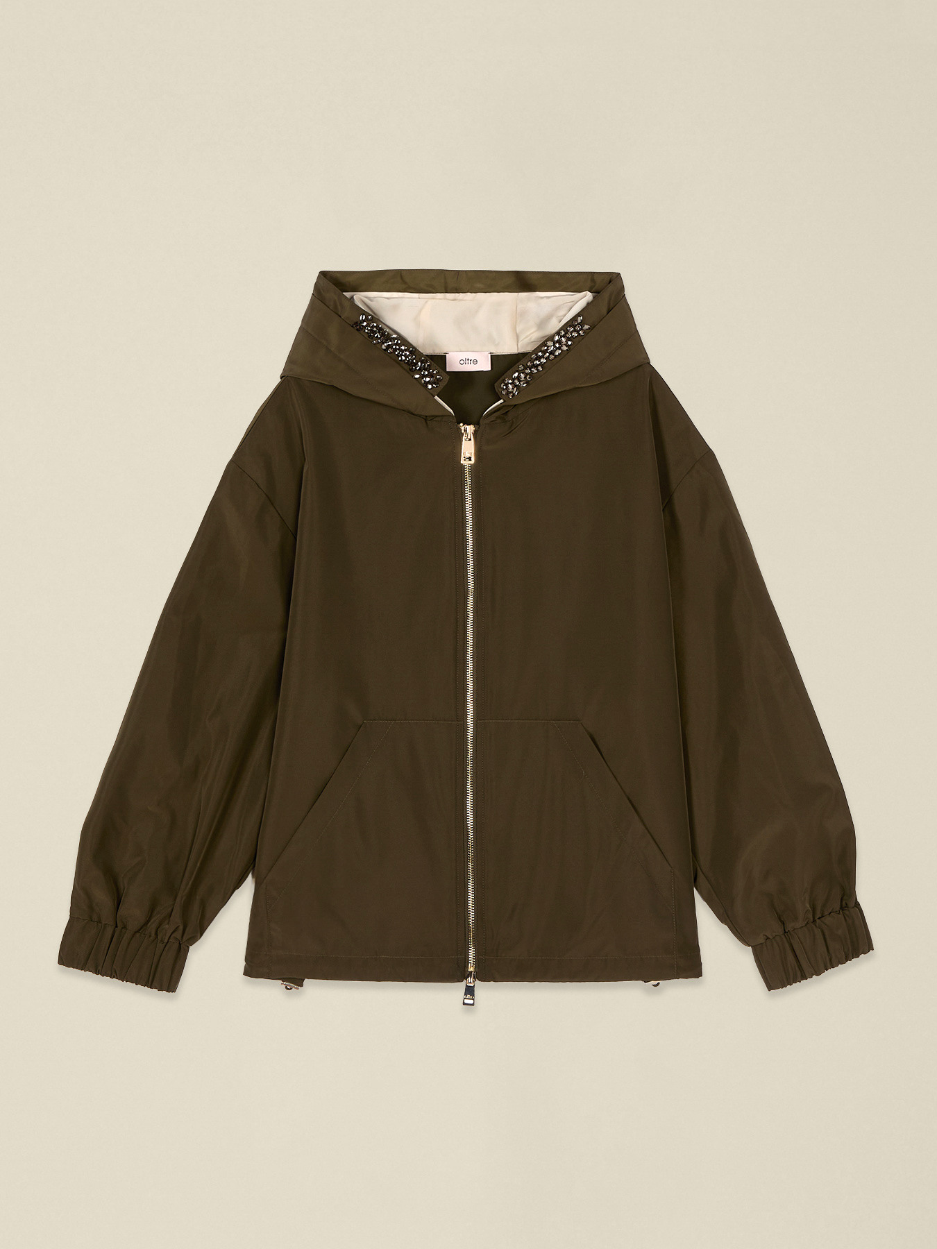 Nylon jacket with jewel detail image number 3