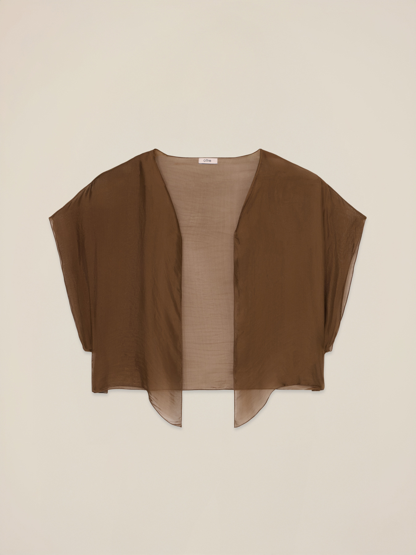 Silk blend voile shrug image number 1