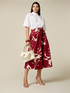 Patterned poplin culottes image number 0