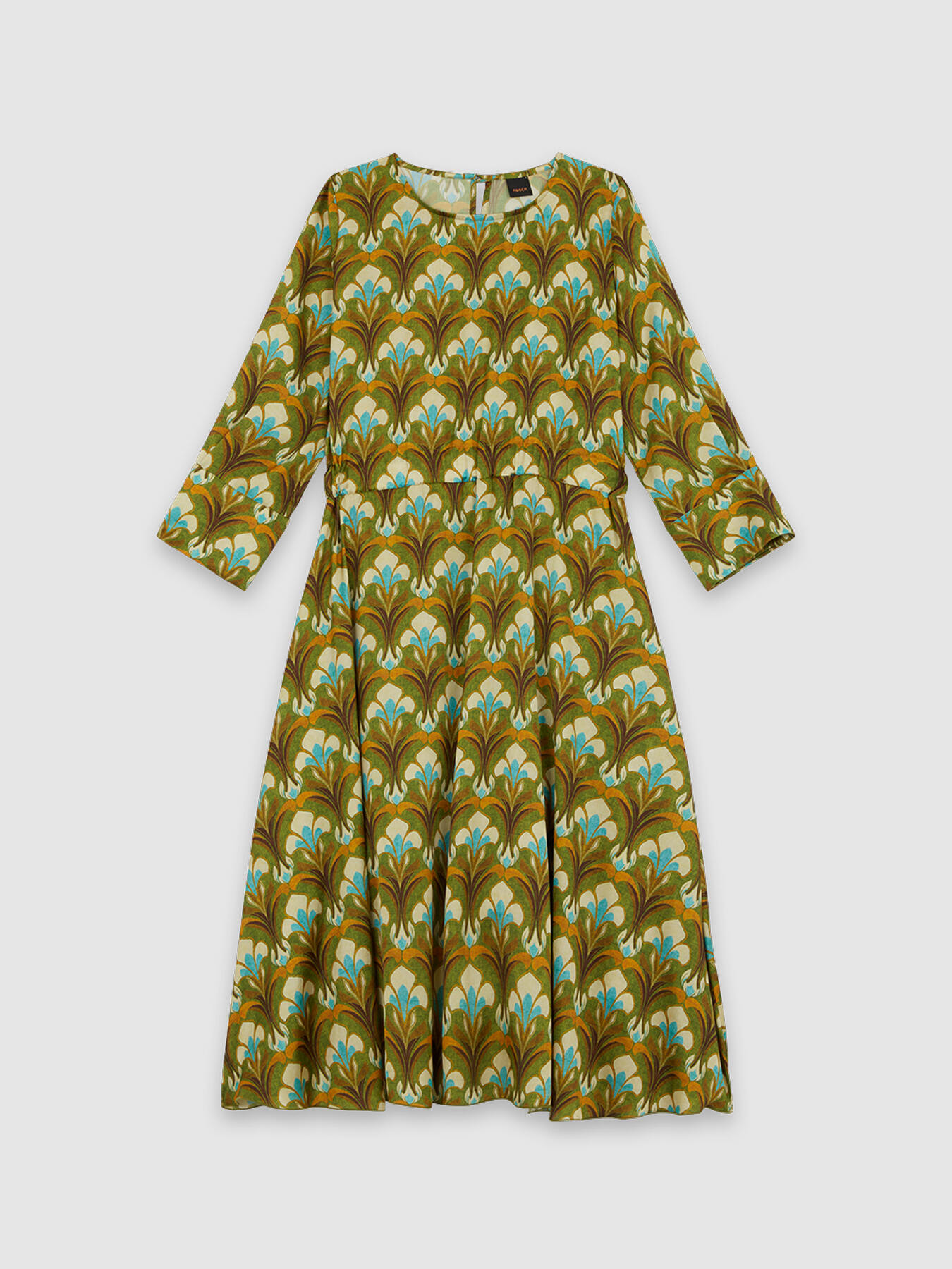 Robe &agrave; fleurs en satin image number 3