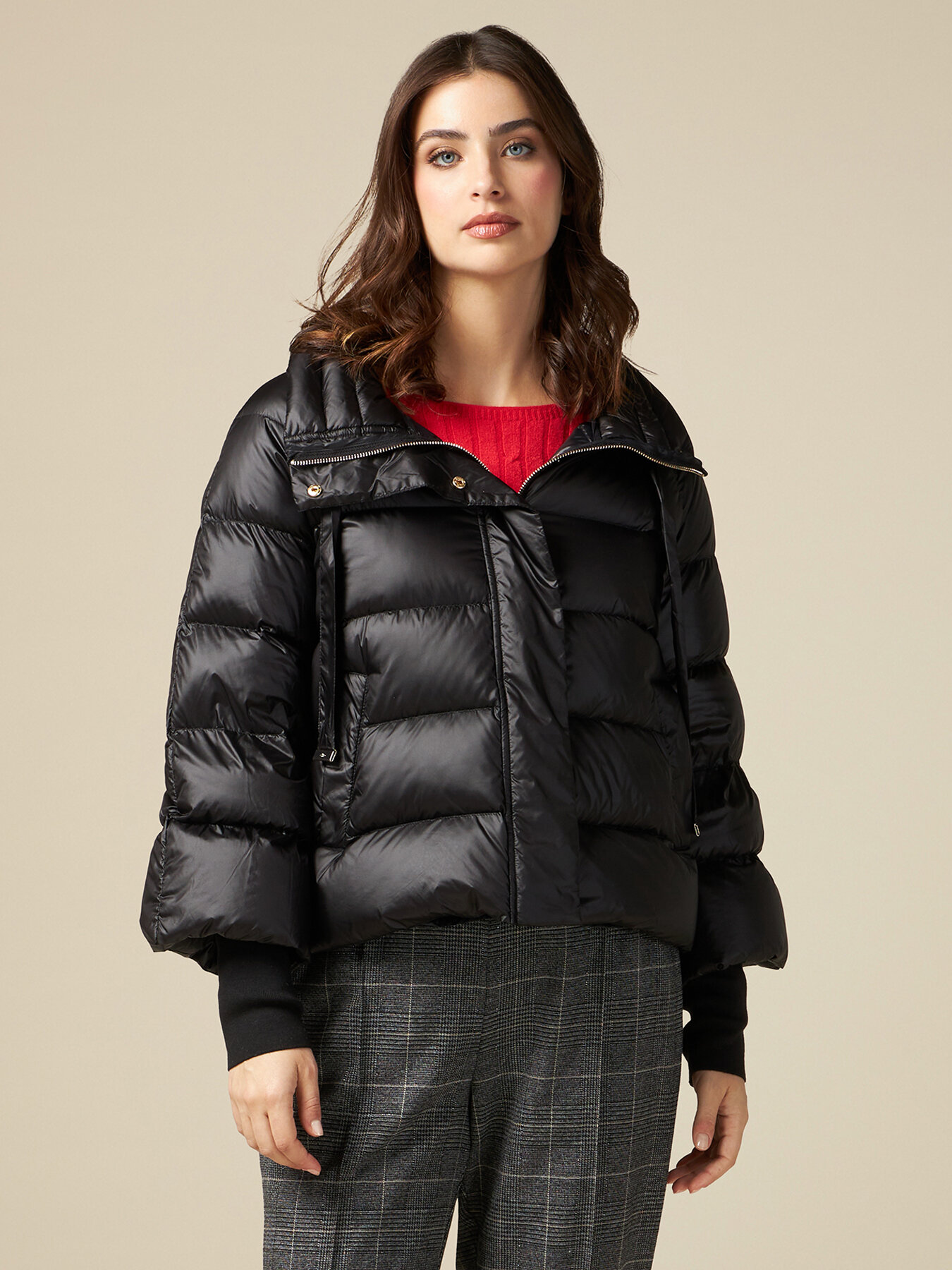 Piumino boxy in vera piuma d'oca image number 0