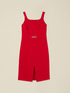 Sheath dress with metal buckle image number 3