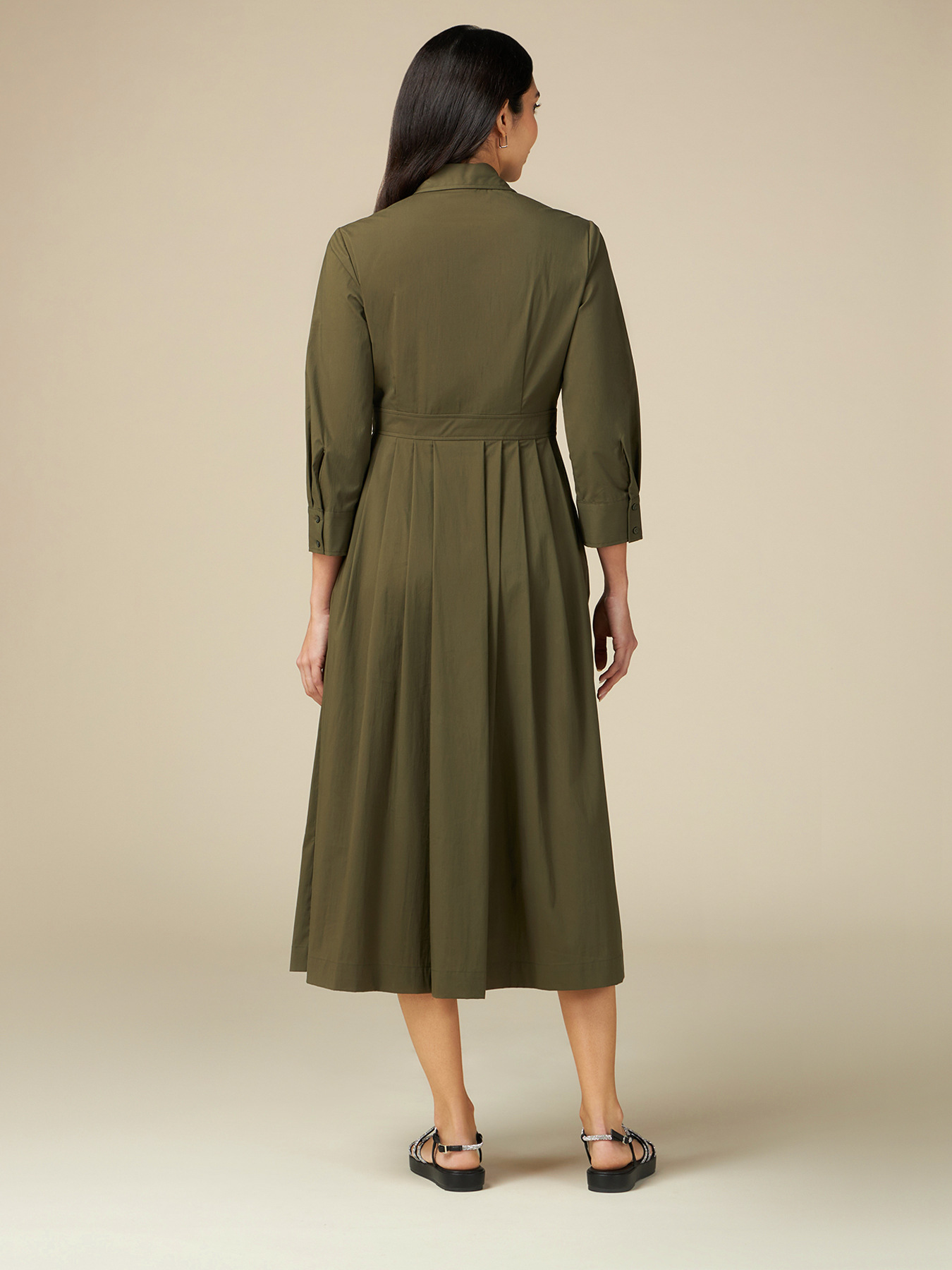 Vestito chemisier in popeline image number 1