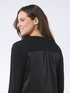 Cardigan in raso e jersey image number 2