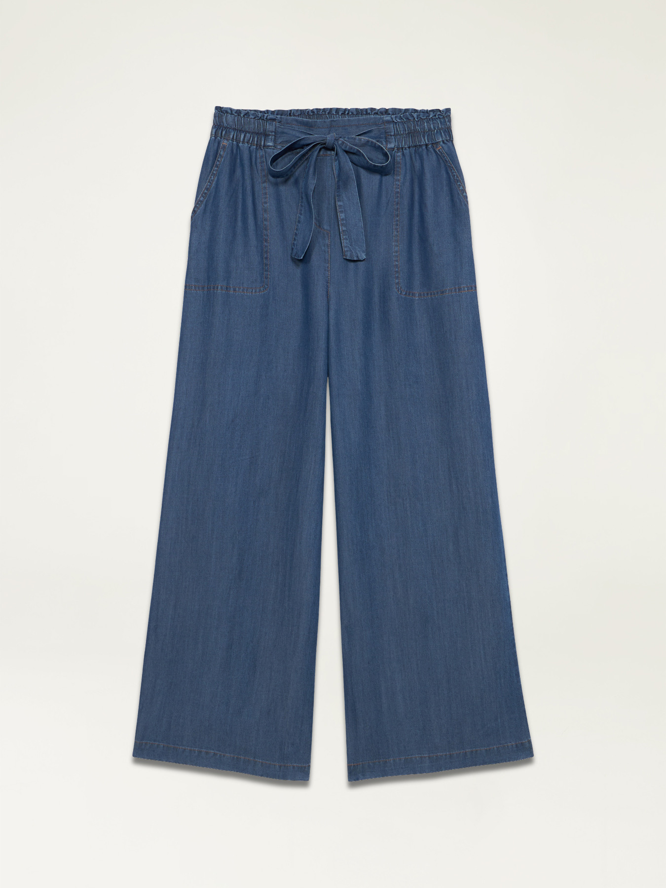 Pantaloni palazzo in tencel image number 3