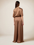 Palazzo pants in satin image number 1