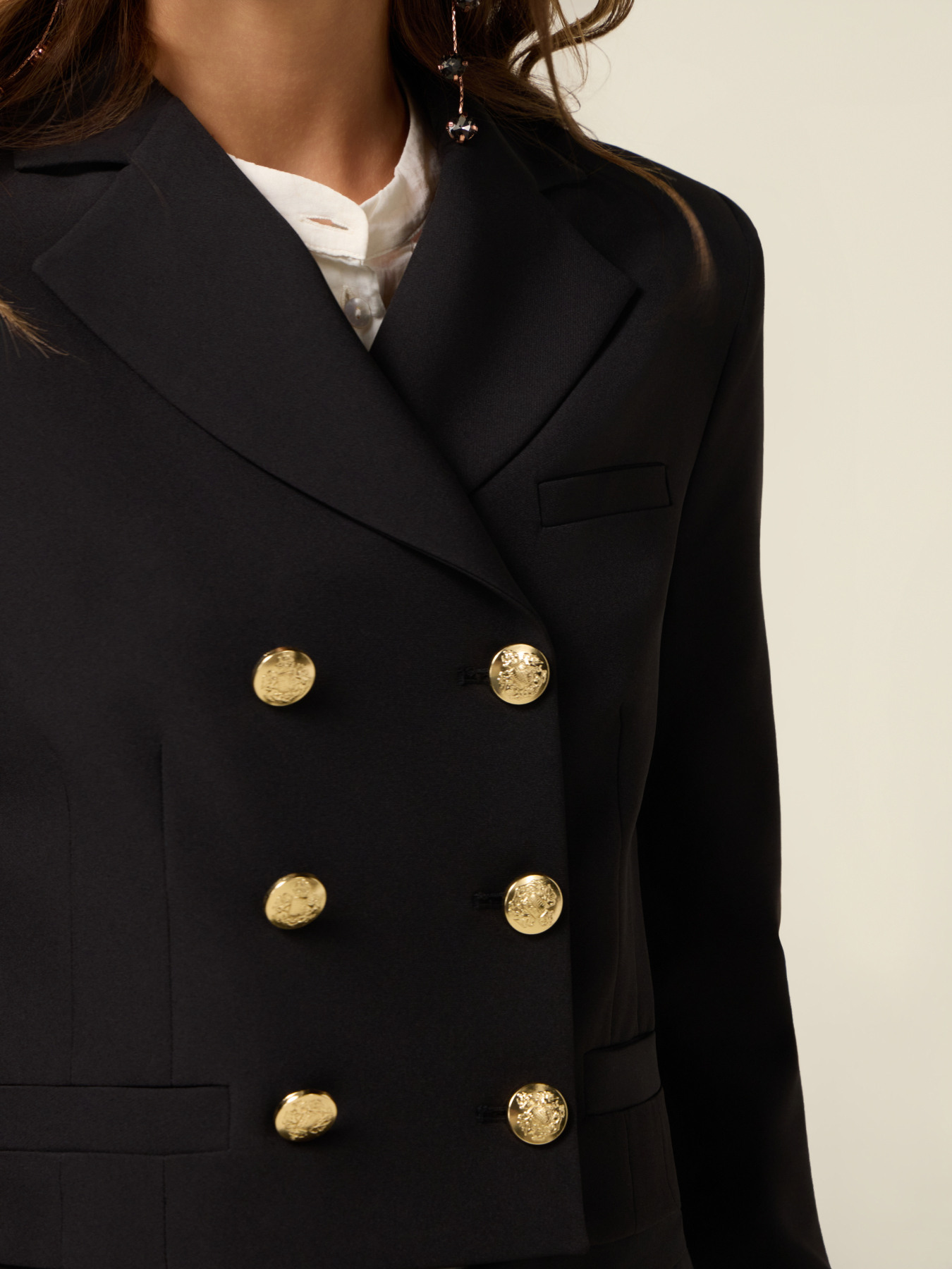 Doppelreihiger Crop-Blazer image number 2