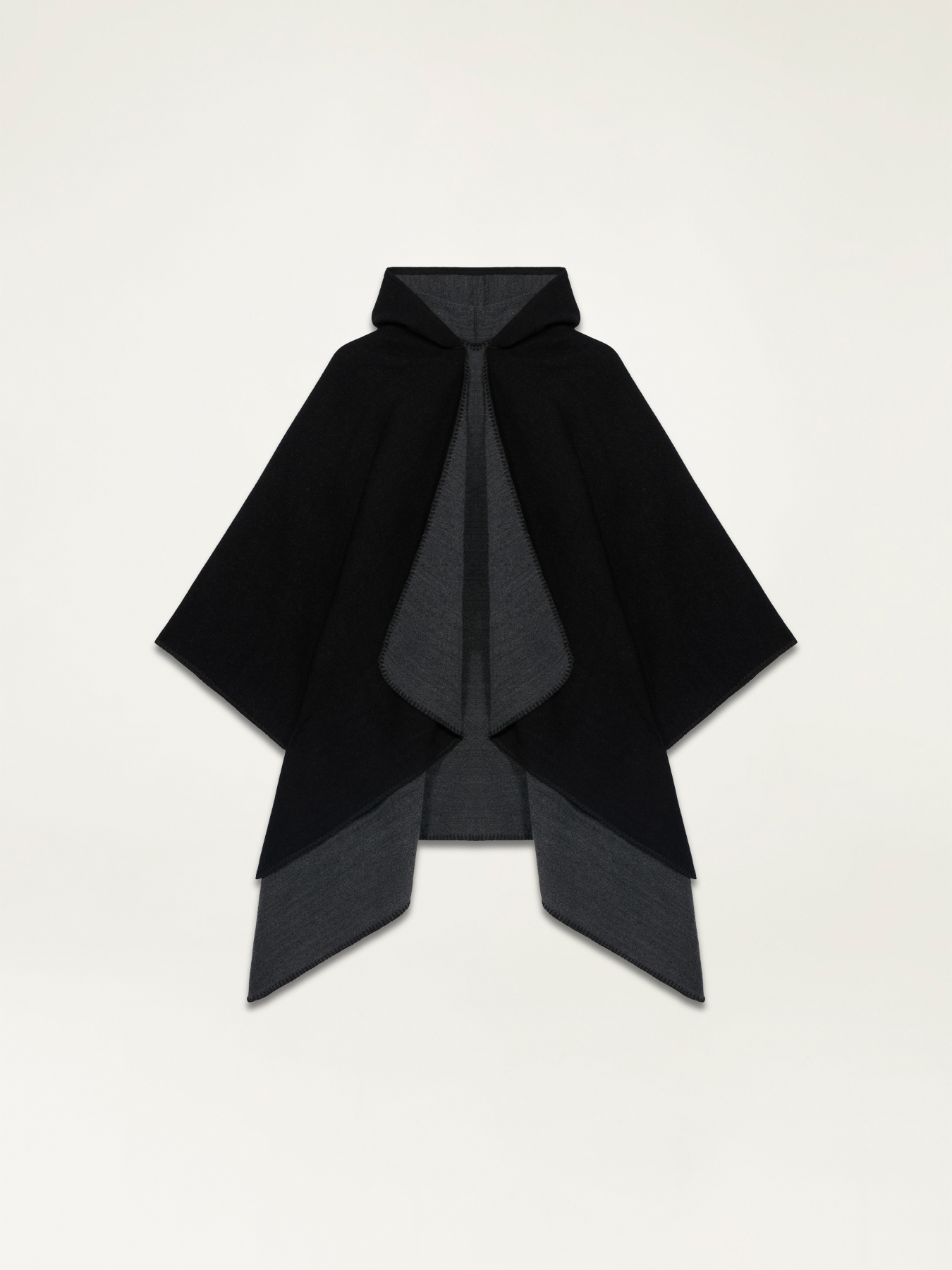 Poncho reversibile con cappuccio image number 1