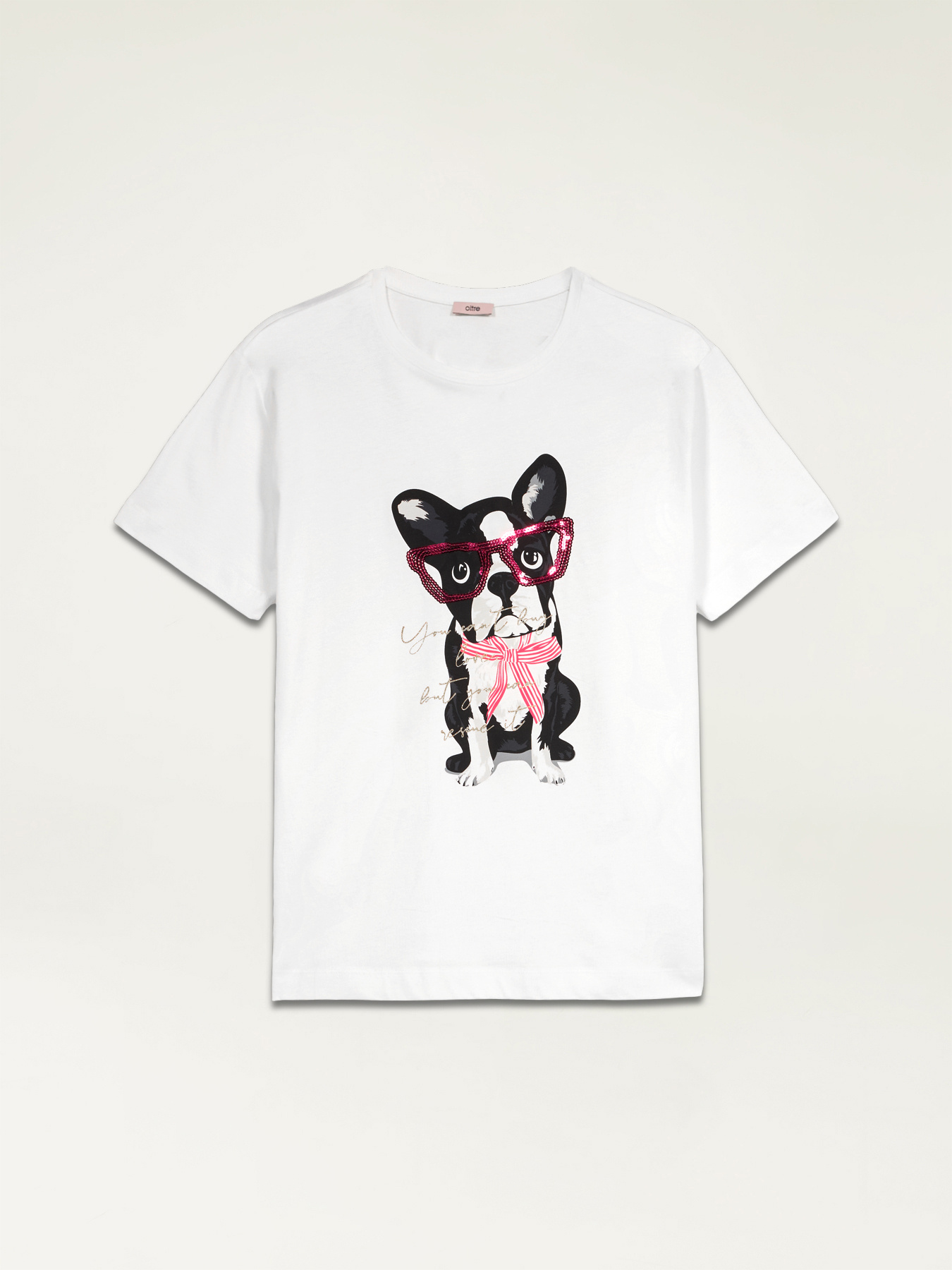 Printed T-shirt with sequins image number 3