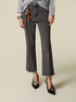 Grey denim flare jeans image number 3