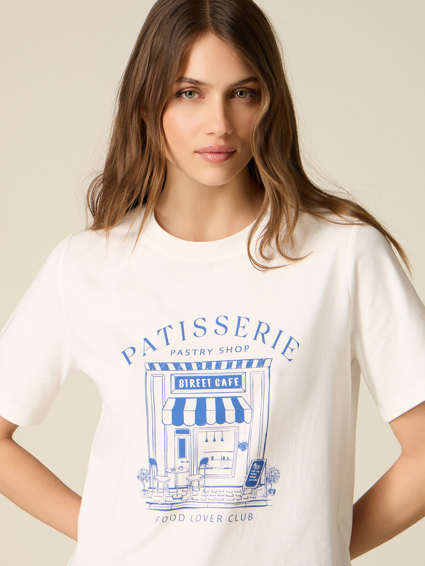 Cotton t-shirt with print image number 2