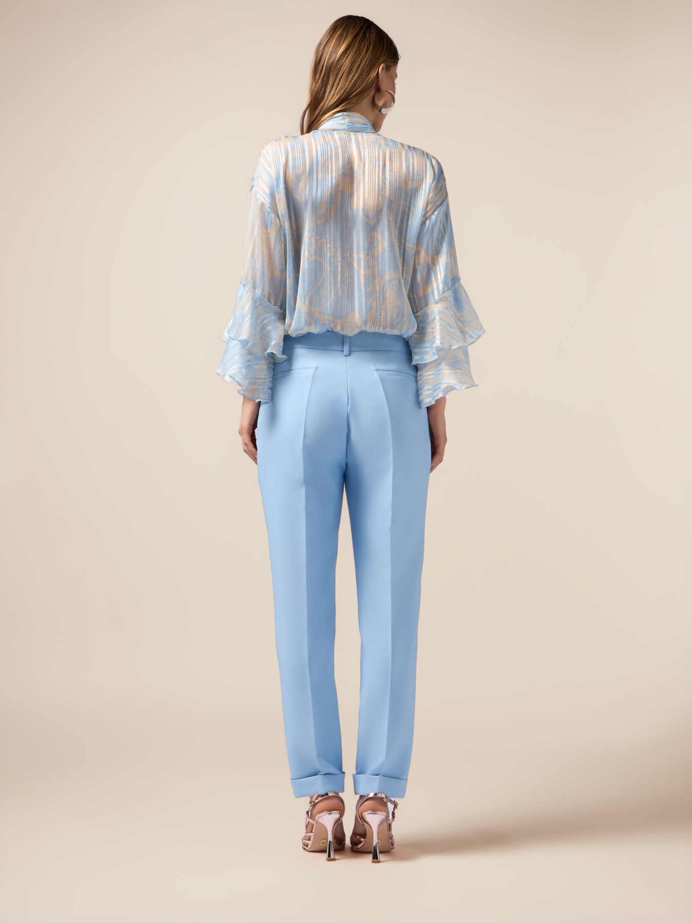 Pantaloni a sigaretta in tessuto tecnico image number 1