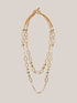 Double-strand necklace with crystal rhinestones image number 2