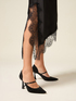 Satin and lace lingerie dress image number 2