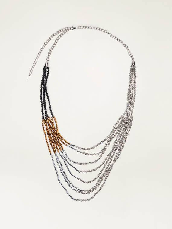 Shaded multi-strand necklace
